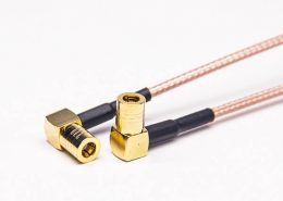 RF转换线SMB90度母转母接RG316线15CM