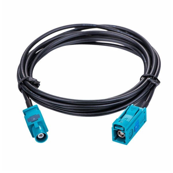 rf-coaxial-extension-cable-radio-gps-antenna-extension-cable-fakra-z-5m-for-bmw-audi-mercedes-benz- Fakra SMB 公头转母头Z型汽车GPS天线延长线RG174线长5M