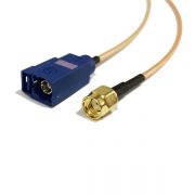 rp-sma-male-connector-cable-to-fakra-c-female-coaxial-cable-rg316-15cm-for-gps-antenna-(3) Fakra线束生产厂商直销C型法卡母头转反极SMA公头接RG316线15CM