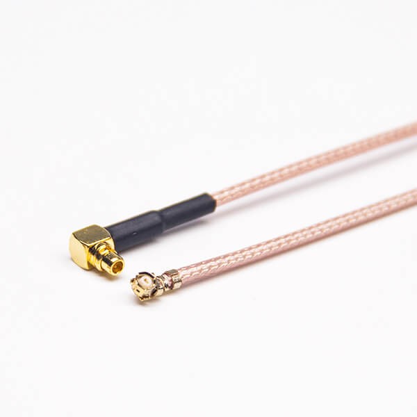 ufl-to-mmcx-cable-assembly-rg178-8cm(4) MMCX连接器供应商专供90度公MMCX转IPEX端子接RG178线长8cm