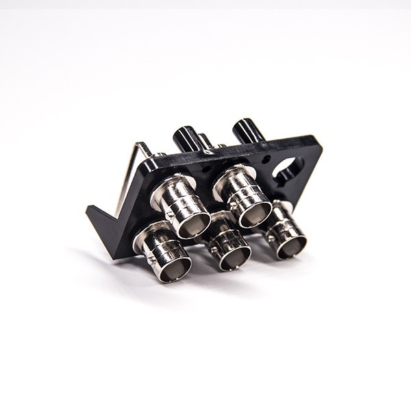 5-holes-bnc-connectors-90-degree-female-through-hole-for-pcb-mount(7) 5孔BNC接口母头弯式PCB板安装插孔式射频同轴连接器
