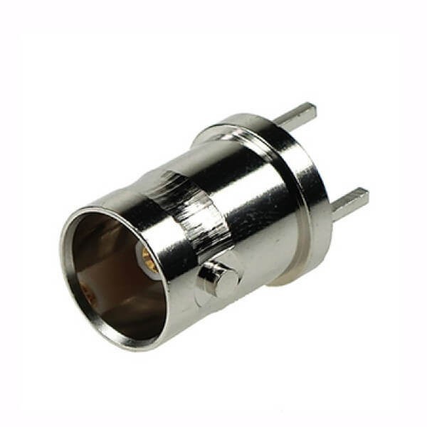 EB-001-0216 直插式bnc母头连接器接PCB板75欧姆镀镍