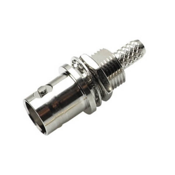 EB-001-0247 高清BNC直式连接器母头前锁穿墙压接式接线