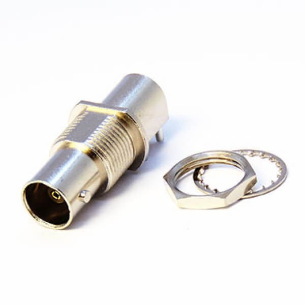 EB-001-0255 BNC母座接PCB板端接线弯式母头75欧姆