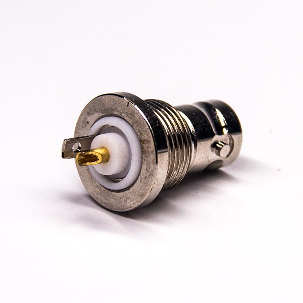 EB-001-0261 BNC螺纹母头直式穿墙式面板安装焊接接线RF连接器