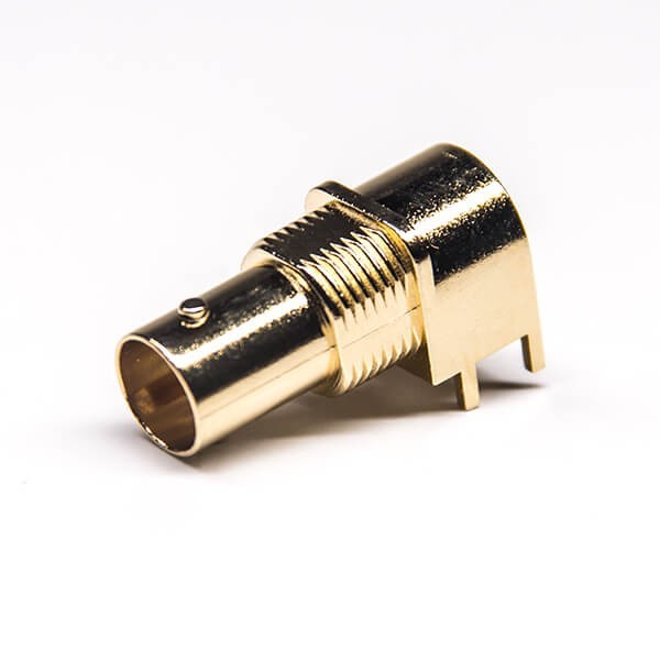 EB-001-0273 BNC视频接头连接器弯式母头穿墙插板面板安装