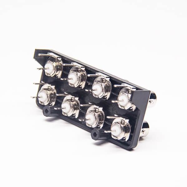 EB-001-0280 8同轴BNC连接器 PCB 射频 连接头直式50欧姆锌合金