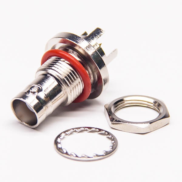 EB-001-0281 BNC连接器防水同轴射频连接器 母头穿墙