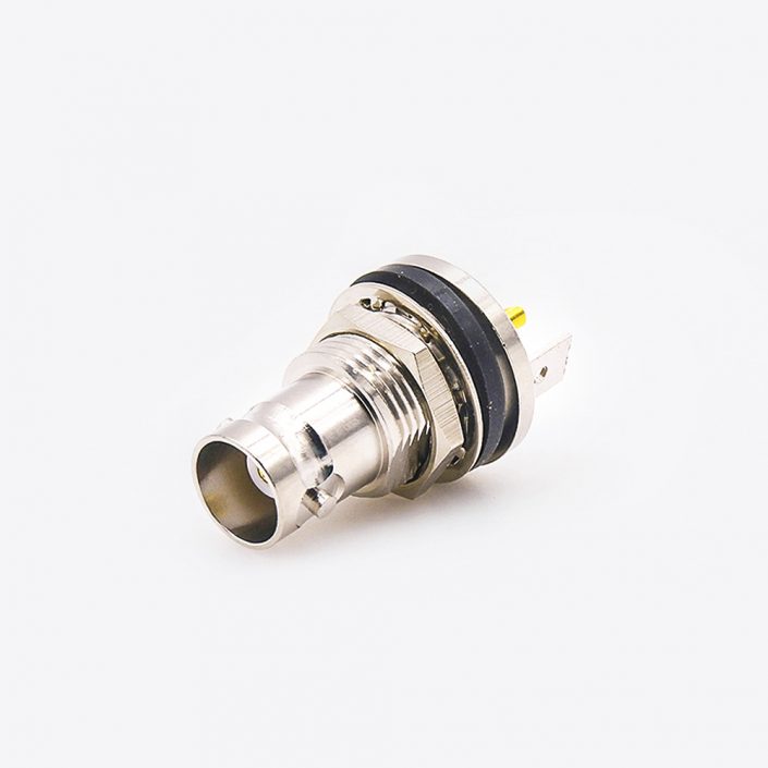 EB-001-0312 防水BNC连接器母头直式面板安装前锁穿墙焊接接线