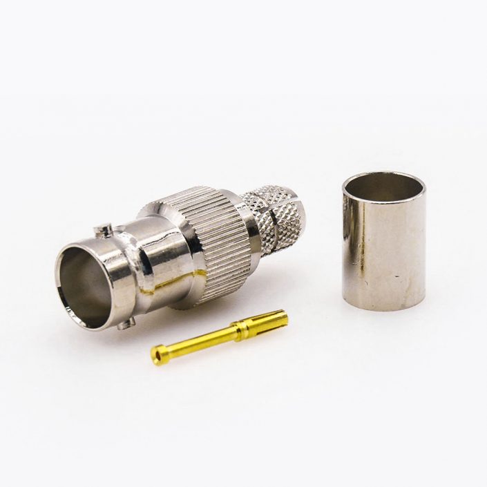 EB-001-0316 压接SYV-75-5-1接线的BNC连接器75Ω母头直式