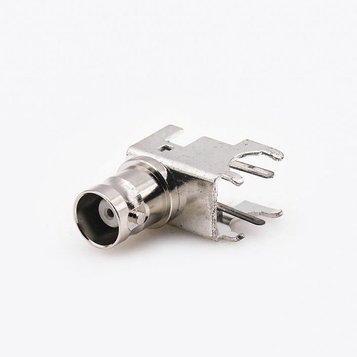 EB-001-0325 BNCPCB连接器母头弯式卡板