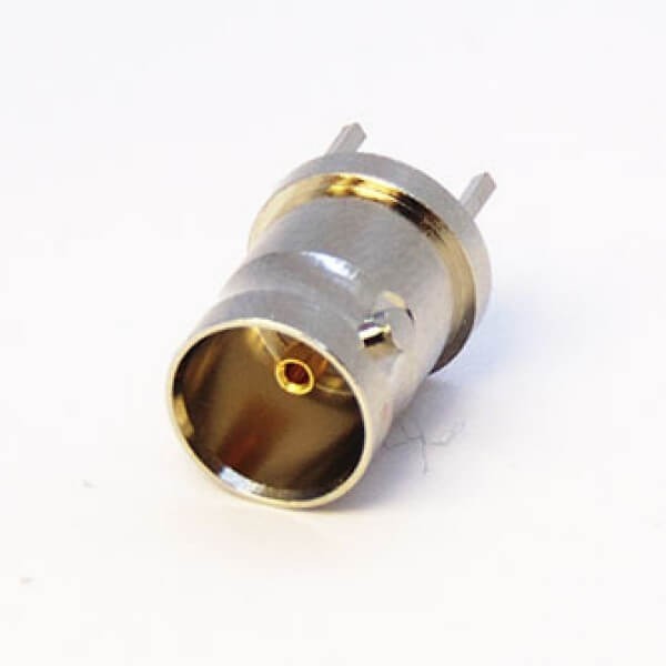 EB-01-0203 同轴射频连接器BNC母头直式接PCB板穿孔式75欧姆