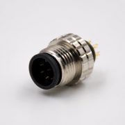 EB-400-2294 (3) M12电缆接头8芯注塑成型式A扣公头直式不带屏蔽连接器