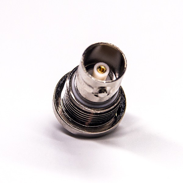 bnc-connector-solder-type-female-vertical-type-bulkhead-for-panel-mount(3) BNC螺纹母头直式穿墙式面板安装焊接接线RF连接器