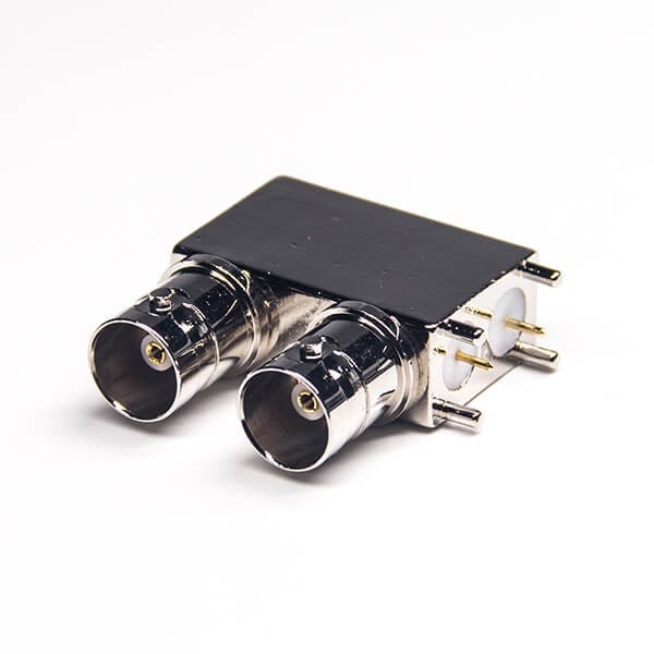 bnc-dual-female-connector-right-angled-through-hole-for-pcb-mount(6) bnc母头弯角插孔双头接pcb板连接器