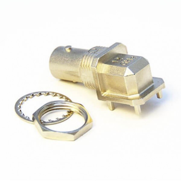 female-right-angled-pcb-mount-hd-bnc-surface-mount-with-nut-connector(1) 高清BNC接头表贴式连接弯式母头射频同轴连接器