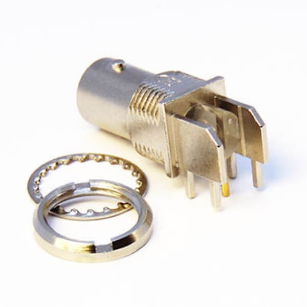 hd-bnc-pcb-mount-female-right-angled-through-hole-nickel-plating(1) 弯式插板BNC镀镍母头螺纹连接板端插座