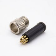 m8-connector-male-8-pin-male-straight-overmolded-solder-cup-unshielded-a-code(4) m8航空公插头8芯注塑公头直焊杯不带屏蔽A扣