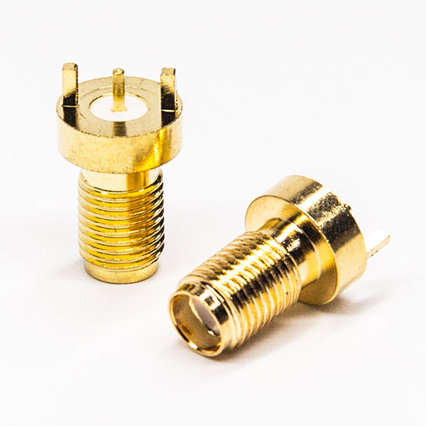 105-3 sma母头直式插镀金直式直式插板接PCB板