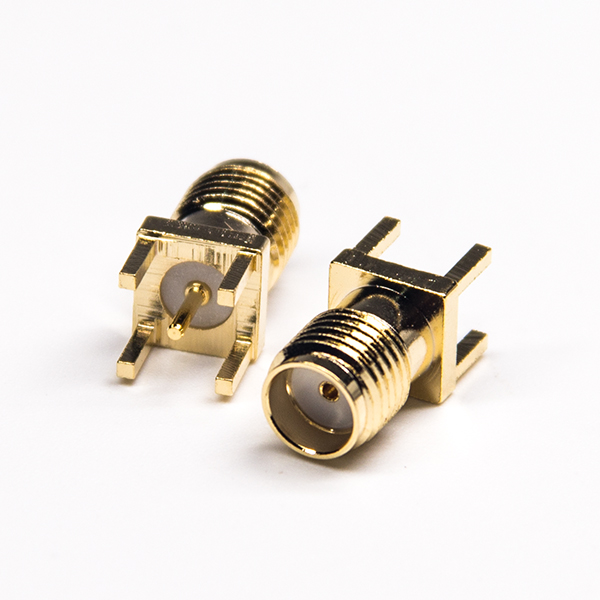 11-5 直式sma连接器直式母头穿孔接PCB板镀金