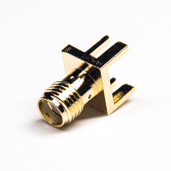 13-2 卡板式sma连接器50欧姆直式母头面板安装卡板式