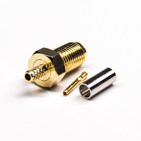 16-1 压接式sma接头直式直式母头压接式接RG316线