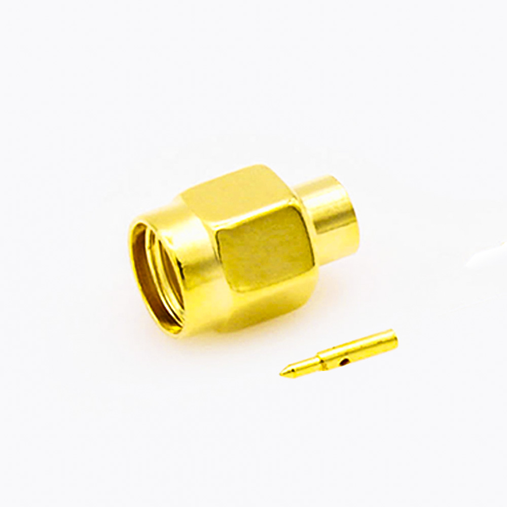 167(5.5) SMA连接器用于半刚性141线材公头直式焊接类型