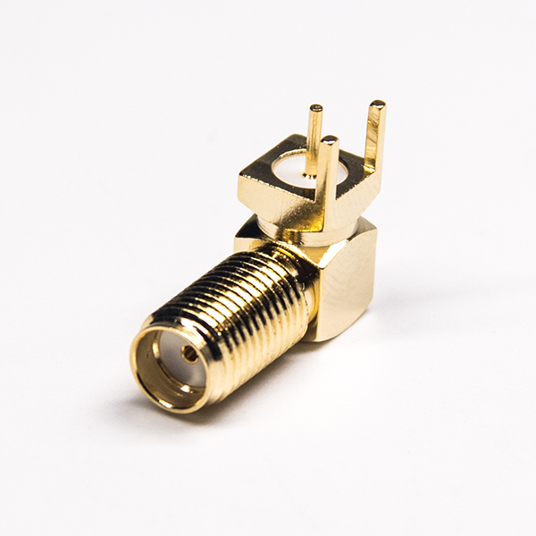 18-2 sma连接器镀金弯式弯式母头插板外层镀金