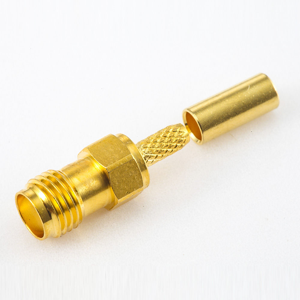 201(8) SMA压接连接器RG316 / RG58 / LMR100直式母头