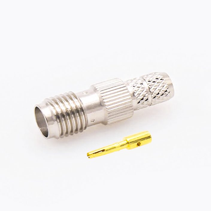 26(6) 压接SMA连接器母头直式用于RG58 / RG142线缆