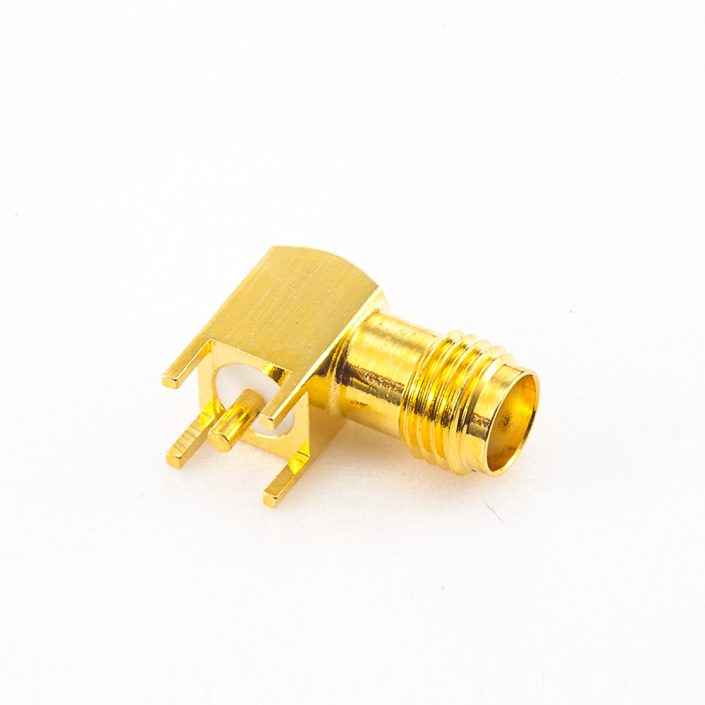 279(7) SMA连接器母头50欧姆PCB安装弯式插孔