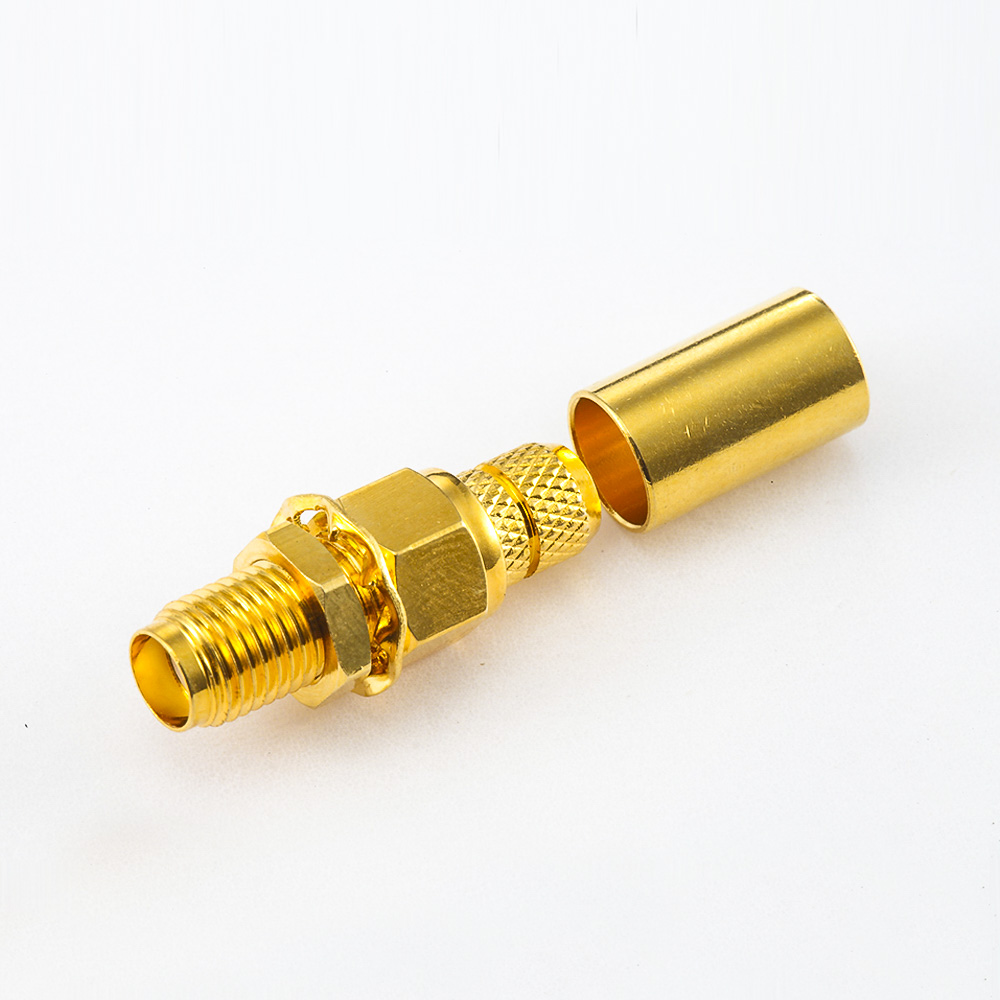 306(8) 用于LMR240 / 4D-FBSMA连接器母头直式面板安装前锁穿墙压接