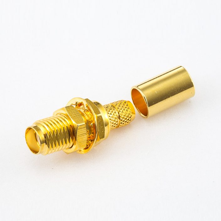 307(7) SMA连接器接线LMR200 / 3D-FB母头直式面板安装前锁穿墙压接类型