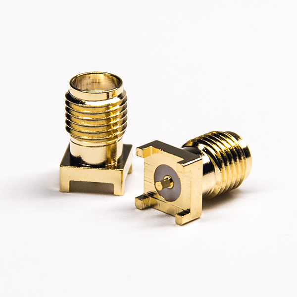 31-5 sma连接器贴板安装母头直式接PCB板