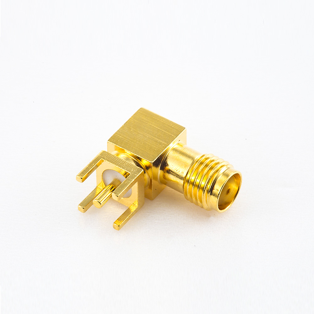 312(8) 弯插SMA母头连接器PCB安装