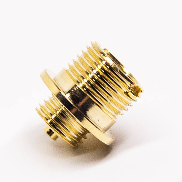 34-3 对讲机SMA接头公头直式螺母锁紧焊接接线