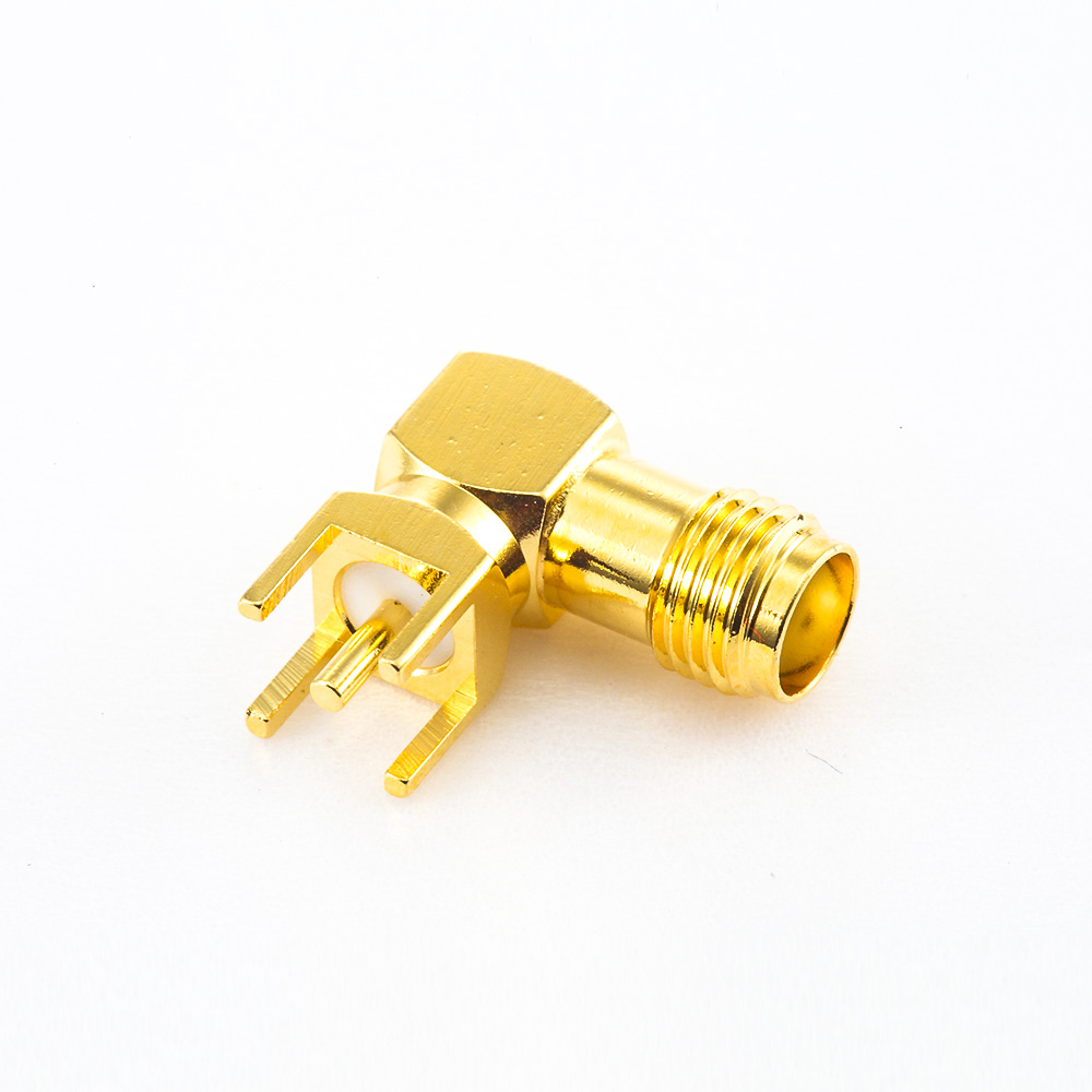 350(7) 弯式插孔SMA连接器PCB安装母头