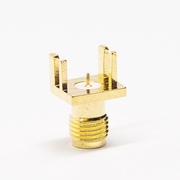4 (4) pcb板sma端口母头直式卡板式镀金