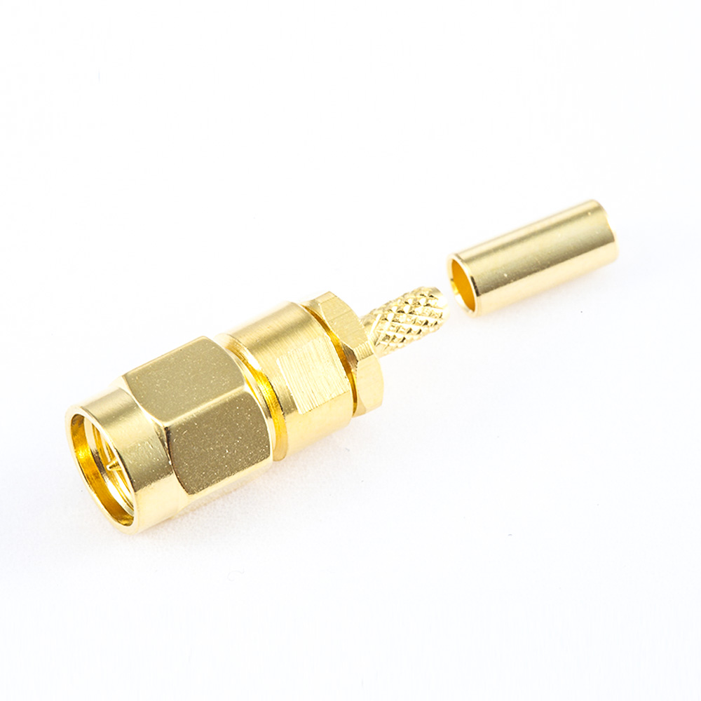 411(8) 用于RG174 / RG316 / LMR100直式SMA连接器公头压接