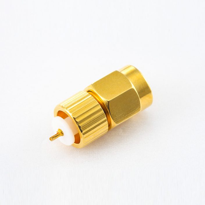 419(8) SMA连接器公头直式h焊接用于1.13mm / 1.32MM / 1.37MM接线