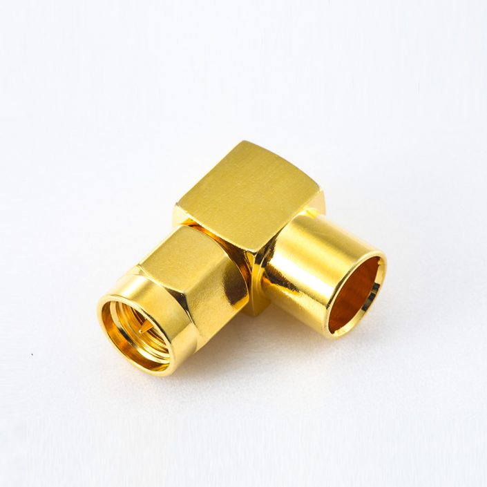 433(11) SMA连接器公头弯式焊接用于半柔/半刚性-5