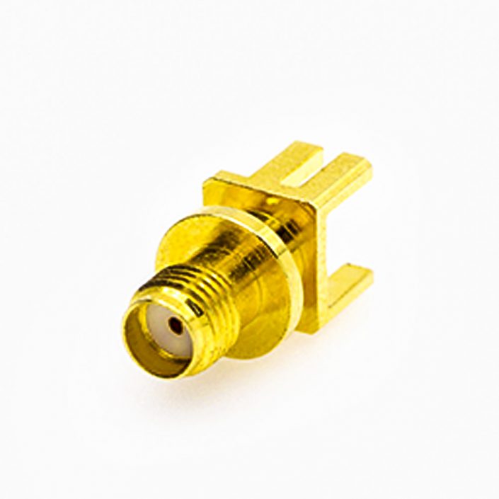 46(8) SMA连接器母头直式PCB安装卡板