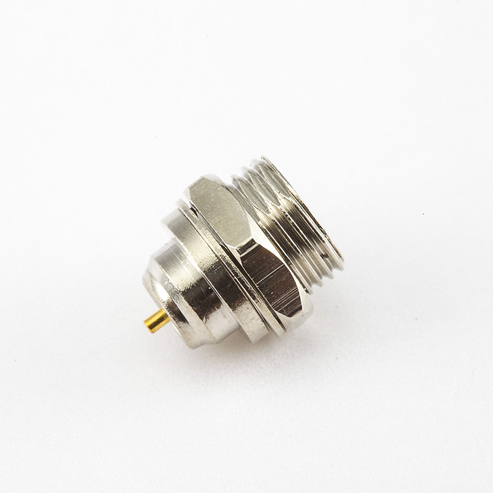 469(7) SMA连接器PCB安装焊板公头直式前锁穿墙