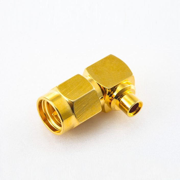 485(8) SMA连接器接线半柔/半刚性-2 公头弯式焊接类型