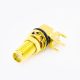 SMA防水连接器母头弯式面板安装前锁穿墙插孔用于PCB安装