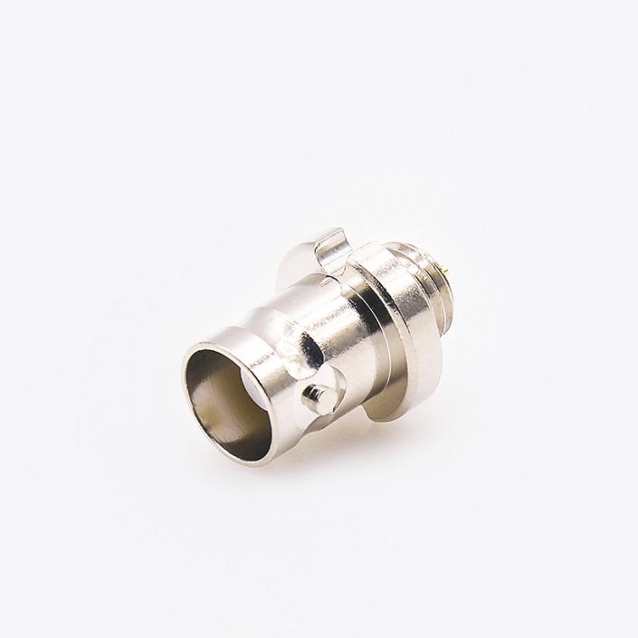 EB-001-0357 焊接接地BNC连接器母头直型后锁穿墙接线