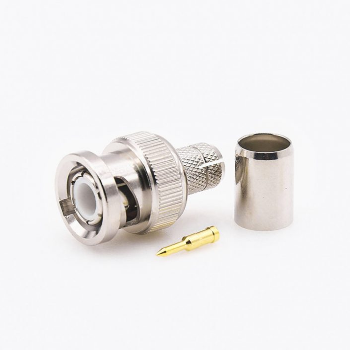 EB-001-0385 BNC连接器公头SYV-75-5-1直型75Ω接线压接