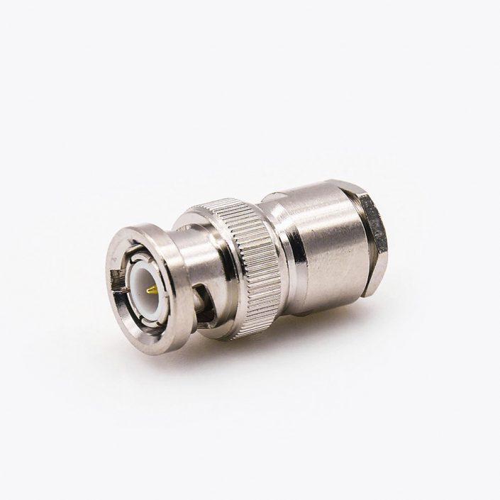 EB-001-0393 BNC螺纹连接器公头直接线螺母锁紧用于5D-FB