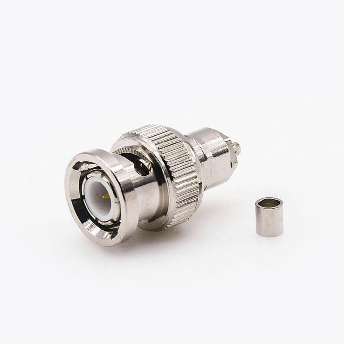 EB-001-0394 BNC连接器RG174/RG316的公头直式接线压接