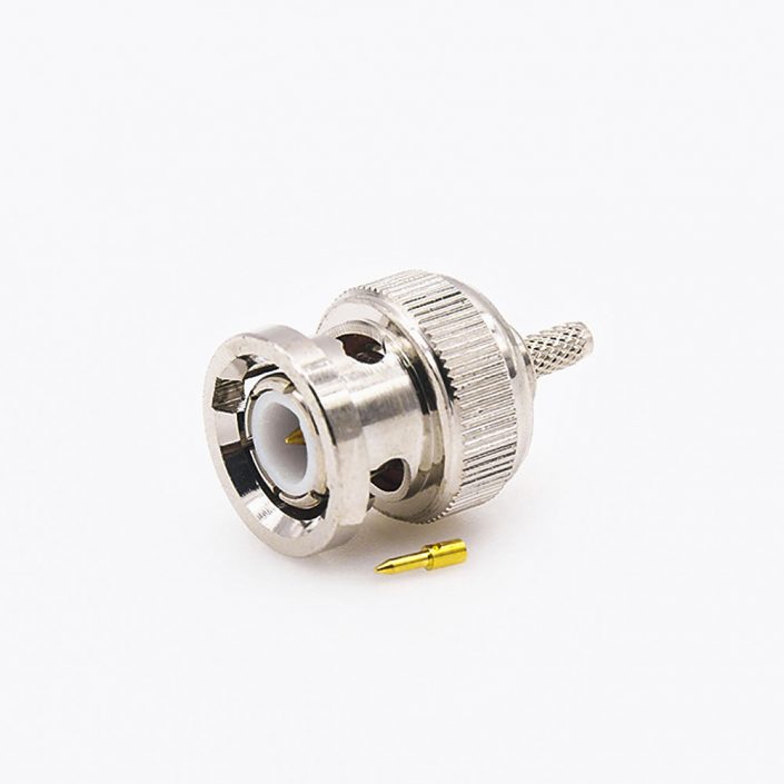 EB-001-0399 RG174/RG316压接BNC公头直式接线连接器